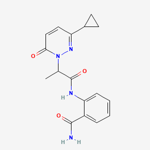 2-(2-(3-cyclopropyl-6-oxopyridazin-1(6H)-yl)propanamido)benzamide