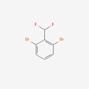 molecular formula C7H4Br2F2 B2780008 1,3-Dibromo-2-(difluoromethyl)benzene CAS No. 1184298-00-7