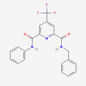 N~2~-benzyl-N~6~-phenyl-4-(trifluoromethyl)-2,6-pyridinedicarboxamide