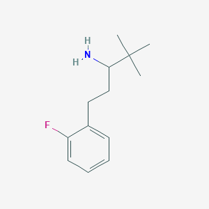 molecular formula C13H20FN B2780027 1-(2-Fluorophenyl)-4,4-dimethylpentan-3-amine CAS No. 1099598-62-5