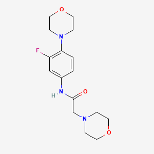 N-(3-fluoro-4-morpholinophenyl)-2-morpholinoacetamide