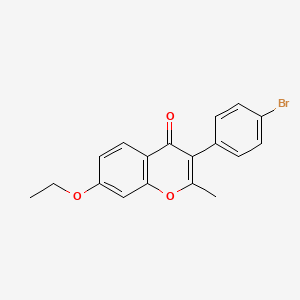 3-(4-Bromophenyl)-7-ethoxy-2-methylchromen-4-one