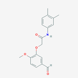 N-(3,4-dimethylphenyl)-2-(5-formyl-2-methoxyphenoxy)acetamide