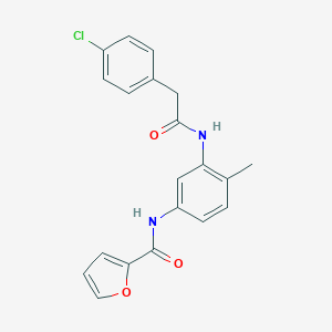 N-(3-{[(4-chlorophenyl)acetyl]amino}-4-methylphenyl)-2-furamide