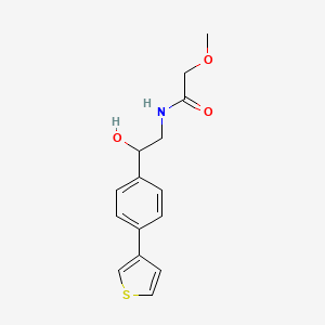 N-(2-hydroxy-2-(4-(thiophen-3-yl)phenyl)ethyl)-2-methoxyacetamide