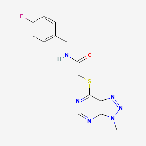 N-(4-fluorobenzyl)-2-((3-methyl-3H-[1,2,3]triazolo[4,5-d]pyrimidin-7-yl)thio)acetamide