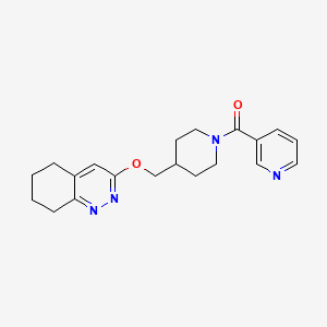 Pyridin-3-yl-[4-(5,6,7,8-tetrahydrocinnolin-3-yloxymethyl)piperidin-1-yl]methanone