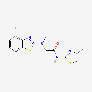 2-((4-fluorobenzo[d]thiazol-2-yl)(methyl)amino)-N-(4-methylthiazol-2-yl)acetamide