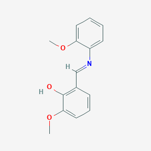 2-methoxy-6-{(E)-[(2-methoxyphenyl)imino]methyl}phenol