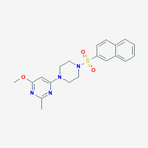 4-Methoxy-2-methyl-6-(4-(naphthalen-2-ylsulfonyl)piperazin-1-yl)pyrimidine