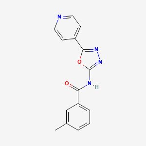 3-methyl-N-(5-(pyridin-4-yl)-1,3,4-oxadiazol-2-yl)benzamide