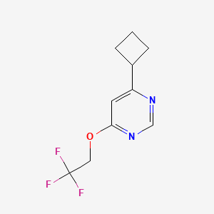4-Cyclobutyl-6-(2,2,2-trifluoroethoxy)pyrimidine