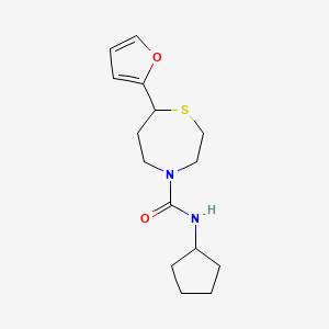 N-cyclopentyl-7-(furan-2-yl)-1,4-thiazepane-4-carboxamide