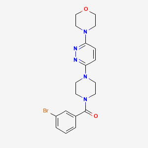 (3-Bromophenyl)(4-(6-morpholinopyridazin-3-yl)piperazin-1-yl)methanone