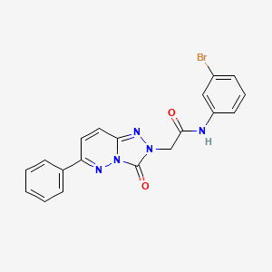 molecular formula C19H14BrN5O2 B2780166 N-(3-bromophenyl)-2-(3-oxo-6-phenyl-[1,2,4]triazolo[4,3-b]pyridazin-2(3H)-yl)acetamide CAS No. 1251550-81-8