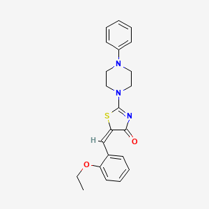 (E)-5-(2-ethoxybenzylidene)-2-(4-phenylpiperazin-1-yl)thiazol-4(5H)-one