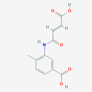 molecular formula C12H11NO5 B2780179 (E)-3-(3-carboxyacrylamido)-4-methylbenzoic acid CAS No. 895763-72-1