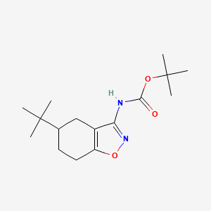 Tert-butyl N-(5-tert-butyl-4,5,6,7-tetrahydro-1,2-benzoxazol-3-yl)carbamate