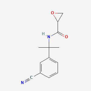 molecular formula C13H14N2O2 B2780195 N-[2-(3-Cyanophenyl)propan-2-yl]oxirane-2-carboxamide CAS No. 2411263-79-9