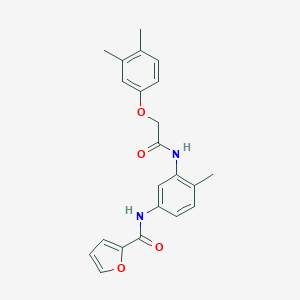 N-(3-{[(3,4-dimethylphenoxy)acetyl]amino}-4-methylphenyl)-2-furamide