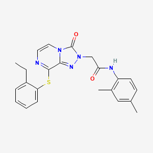 N-{2-[4-(5-chloro-2-methylphenyl)piperazin-1-yl]ethyl}-4-(3-ethylisoxazol-5-yl)thiophene-2-sulfonamide