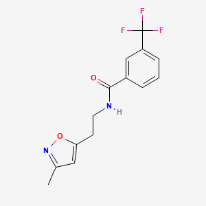 N-(2-(3-methylisoxazol-5-yl)ethyl)-3-(trifluoromethyl)benzamide
