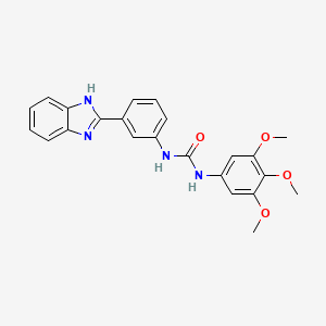1-(3-(1H-benzo[d]imidazol-2-yl)phenyl)-3-(3,4,5-trimethoxyphenyl)urea