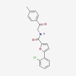5-(2-chlorophenyl)-N-[2-(4-methylphenyl)-2-oxoethyl]furan-2-carboxamide