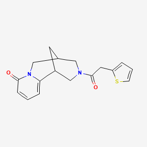 3-(2-(thiophen-2-yl)acetyl)-3,4,5,6-tetrahydro-1H-1,5-methanopyrido[1,2-a][1,5]diazocin-8(2H)-one