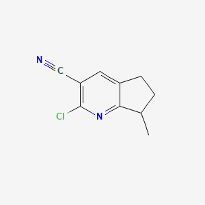2-chloro-7-methyl-6,7-dihydro-5H-cyclopenta[b]pyridine-3-carbonitrile