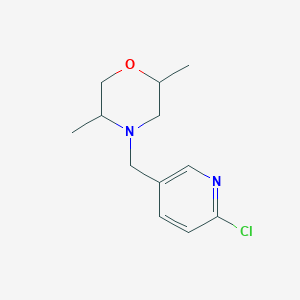 4-[(6-Chloropyridin-3-yl)methyl]-2,5-dimethylmorpholine