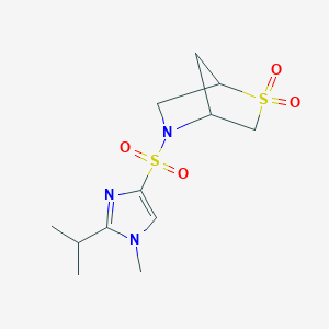5-((2-isopropyl-1-methyl-1H-imidazol-4-yl)sulfonyl)-2-thia-5-azabicyclo[2.2.1]heptane 2,2-dioxide