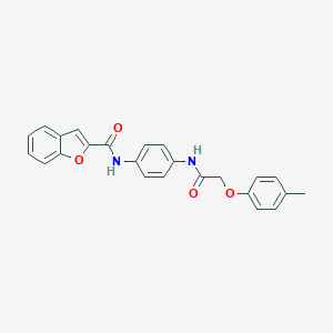 N-(4-{[2-(4-methylphenoxy)acetyl]amino}phenyl)-1-benzofuran-2-carboxamide
