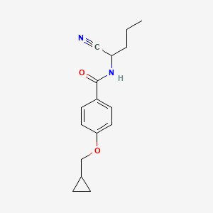 molecular formula C16H20N2O2 B2780241 N-(1-cyanobutyl)-4-(cyclopropylmethoxy)benzamide CAS No. 1311797-31-5