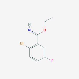 Ethyl 2-bromo-5-fluorobenzimidate