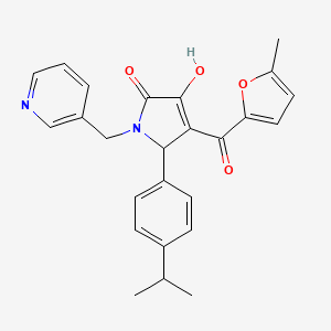 3-hydroxy-5-(4-isopropylphenyl)-4-(5-methylfuran-2-carbonyl)-1-(pyridin-3-ylmethyl)-1H-pyrrol-2(5H)-one