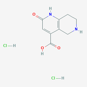 2-Oxo-5,6,7,8-tetrahydro-1H-1,6-naphthyridine-4-carboxylic acid;dihydrochloride