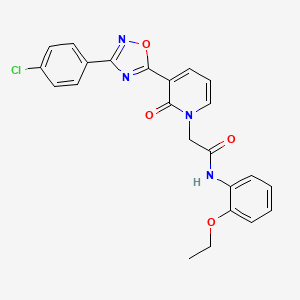 2-[3-[3-(4-chlorophenyl)-1,2,4-oxadiazol-5-yl]-2-oxopyridin-1(2H)-yl]-N-(2-ethoxyphenyl)acetamide