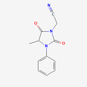 2-(4-Methyl-2,5-dioxo-3-phenylimidazolidin-1-yl)acetonitrile