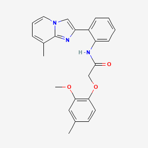 2-(2-methoxy-4-methylphenoxy)-N-(2-(8-methylimidazo[1,2-a]pyridin-2-yl)phenyl)acetamide