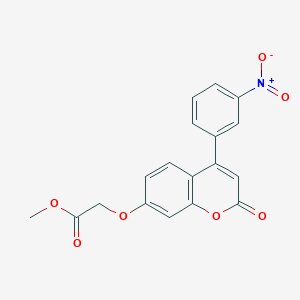 methyl {[4-(3-nitrophenyl)-2-oxo-2H-chromen-7-yl]oxy}acetate