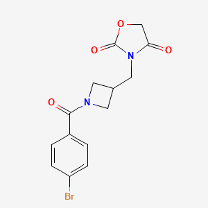3-((1-(4-Bromobenzoyl)azetidin-3-yl)methyl)oxazolidine-2,4-dione