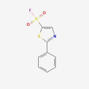 molecular formula C9H6FNO2S2 B2780321 2-Phenyl-1,3-thiazole-5-sulfonyl fluoride CAS No. 2384704-68-9