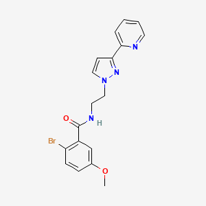 2-bromo-5-methoxy-N-(2-(3-(pyridin-2-yl)-1H-pyrazol-1-yl)ethyl)benzamide