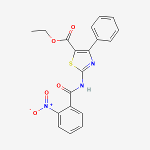 Ethyl 2-(2-nitrobenzamido)-4-phenylthiazole-5-carboxylate