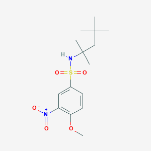 4-Methoxy-3-nitro-N-(2,4,4-trimethylpentan-2-yl)benzenesulfonamide