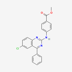Methyl 4-[(6-chloro-4-phenylquinazolin-2-yl)amino]benzoate