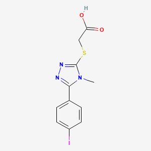 2-[[5-(4-Iodophenyl)-4-methyl-1,2,4-triazol-3-yl]sulfanyl]acetic acid