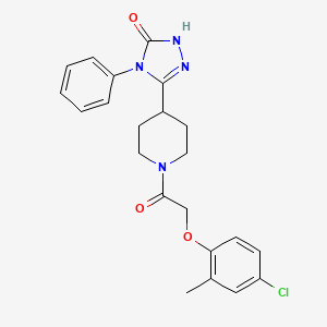 5-{1-[(4-chloro-2-methylphenoxy)acetyl]piperidin-4-yl}-4-phenyl-2,4-dihydro-3H-1,2,4-triazol-3-one