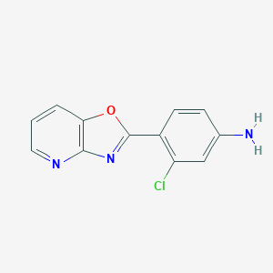 molecular formula C12H8ClN3O B278037 3-Chloro-4-[1,3]oxazolo[4,5-b]pyridin-2-ylaniline 
